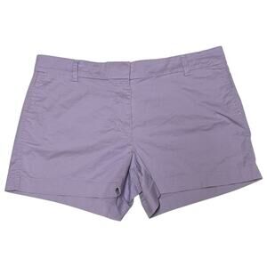 J.Crew Chino Shorts Mid Rise Lavender Purple 12